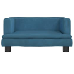 vidaXL Lit pour chien bleu 60x40x30 cm velours