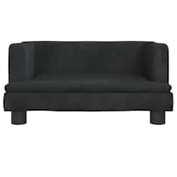 vidaXL Lit pour chien noir 60x40x30 cm velours