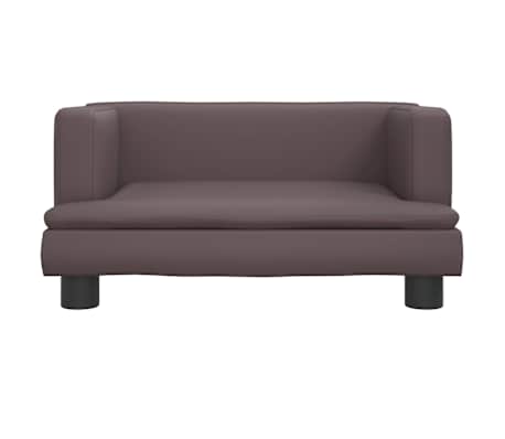 vidaXL Krevet za pse smeđi 60 x 40 x 30 cm umjetna koža