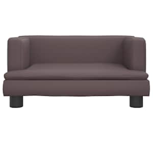 vidaXL Krevet za pse smeđi 60 x 40 x 30 cm umjetna koža