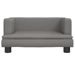 vidaXL Lit pour chien gris 60x40x30 cm similicuir