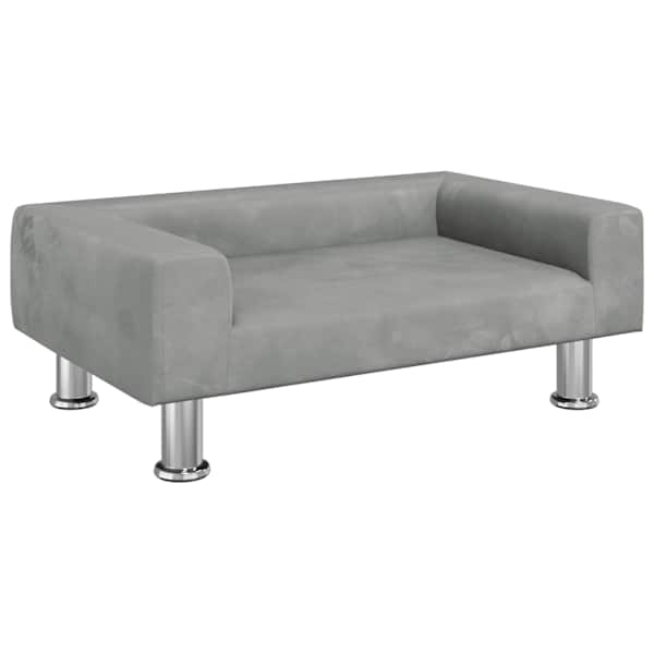 vidaXL koeravoodi, hall, 70x45x26,5 cm, samet