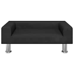 vidaXL Hondenmand 70x45x26,5 cm fluweel zwart