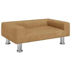 vidaXL koeravoodi, pruun, 70x45x26,5 cm, samet