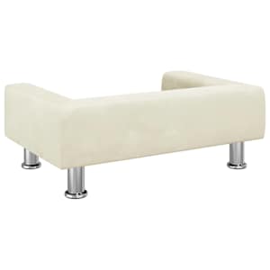 Pelíšek pro psy krémový 70 x 45 x 26,5 cm samet - obrázek 5
