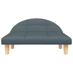 vidaXL Lit pour chien gris fonc&eacute; 70x52x30 cm tissu