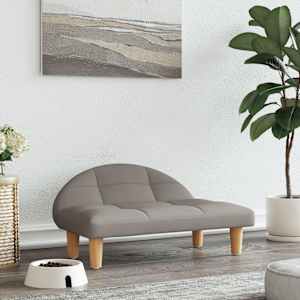 Pasja postelja taupe 70x52x30 cm blago