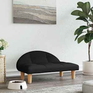 Pasja postelja črna 70x52x30 cm blago