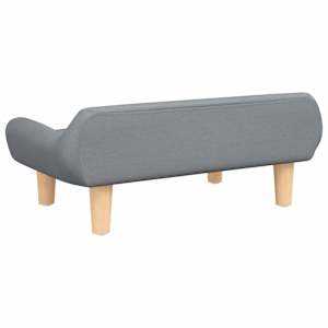 Pelíšek pro psy světle šedý 70 x 40 x 24 cm textil - obrázek 5