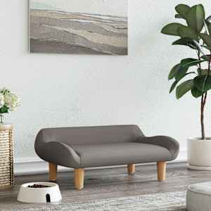 Pelíšek pro psy taupe 70 x 40 x 24 cm textil - obrázek 1