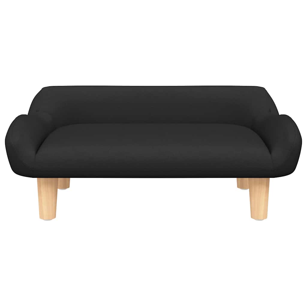 vidaXL Hondenmand 70x40x24 cm stof zwart afbeelding