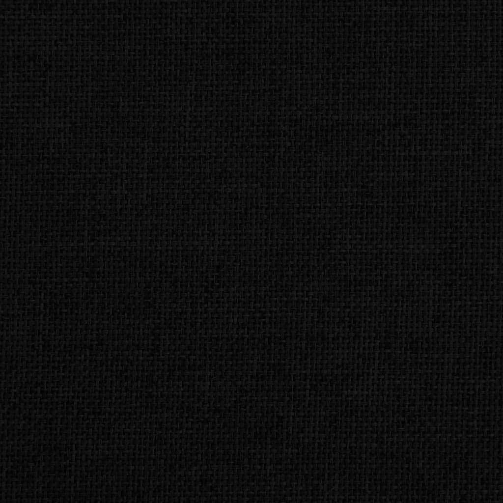 Canapé noir en tissu pour chien - 70x40x25 cm