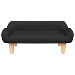 vidaXL Lit pour chien noir 70x40x24 cm tissu