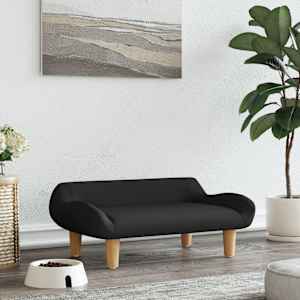 Pelíšek pro psy černý 70 x 40 x 24 cm textil - obrázek 1