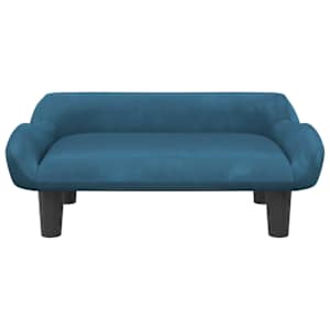 vidaXL Lit pour chien bleu 70x40x24 cm velours