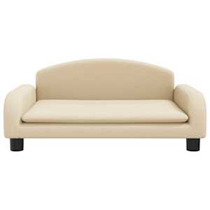 Pelíšek pro psy krémový 70 x 45 x 30 cm textil - obrázek 3