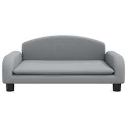 vidaXL Lit pour chien gris clair 70x45x30 cm tissu