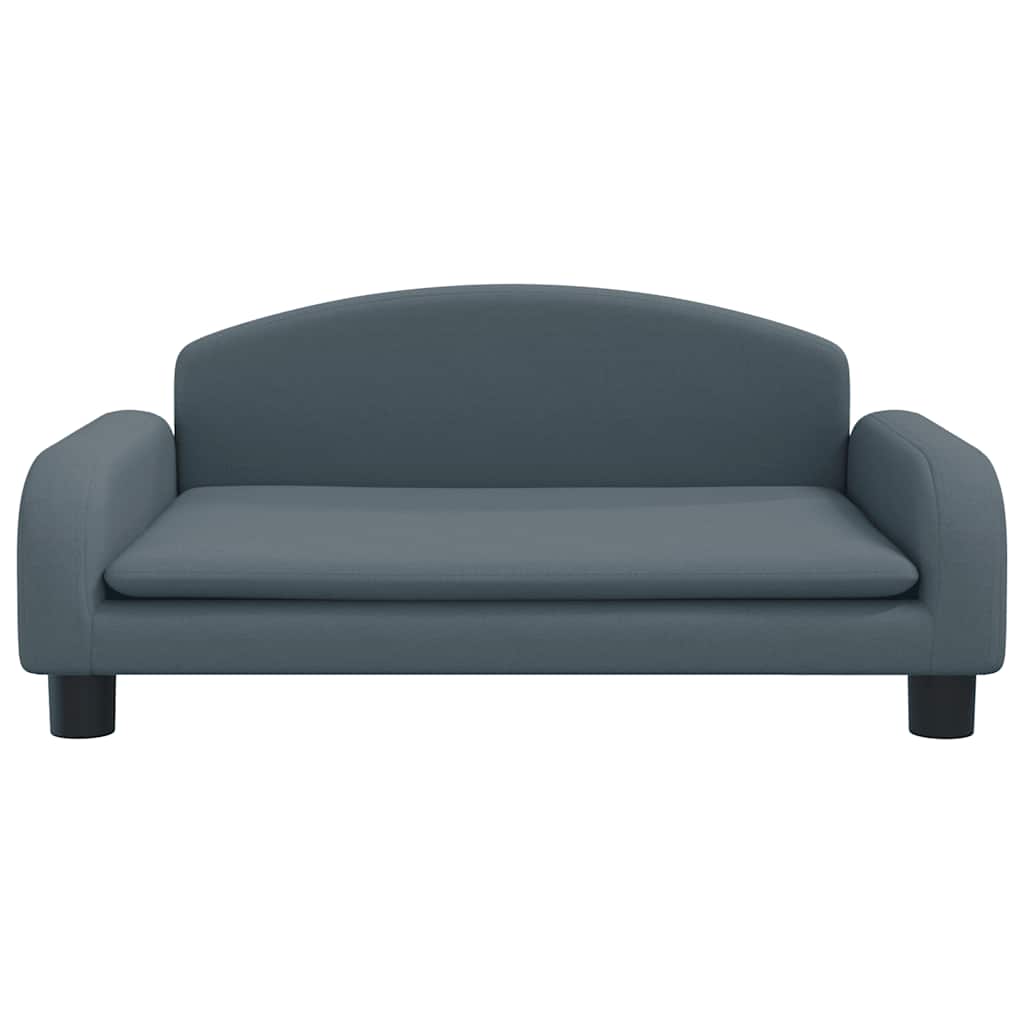 vidaXL Hondenmand 70x45x30 cm stof donkergrijs afbeelding