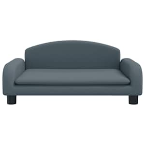 Pelíšek pro psy tmavě šedý 70 x 45 x 30 cm textil - obrázek 3