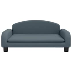 vidaXL Lit pour chien gris fonc&eacute; 70x45x30 cm tissu