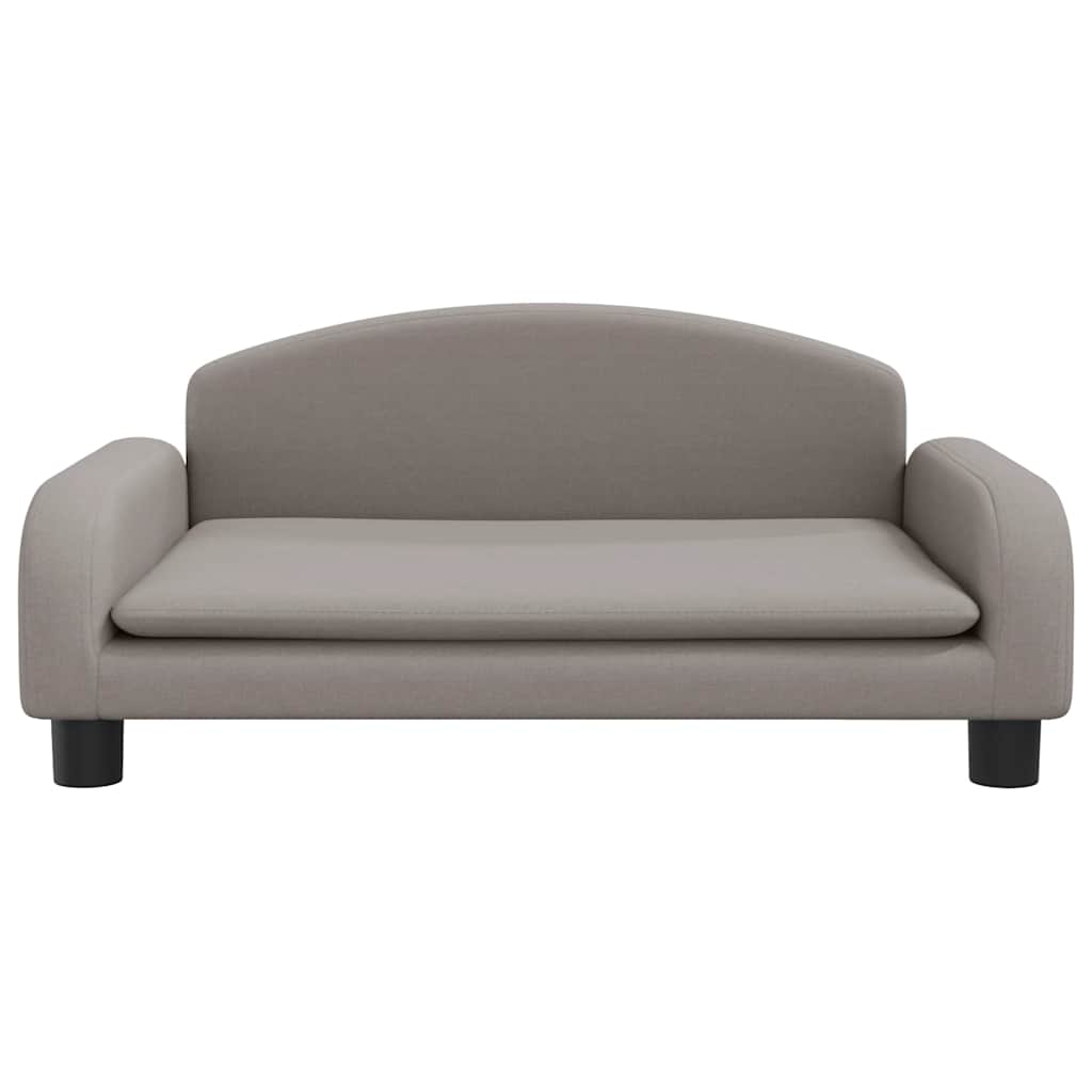 vidaXL Pat de câini, gri taupe, 70x45x30 cm, textil