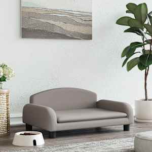 Pasja postelja taupe 70x45x30 cm blago