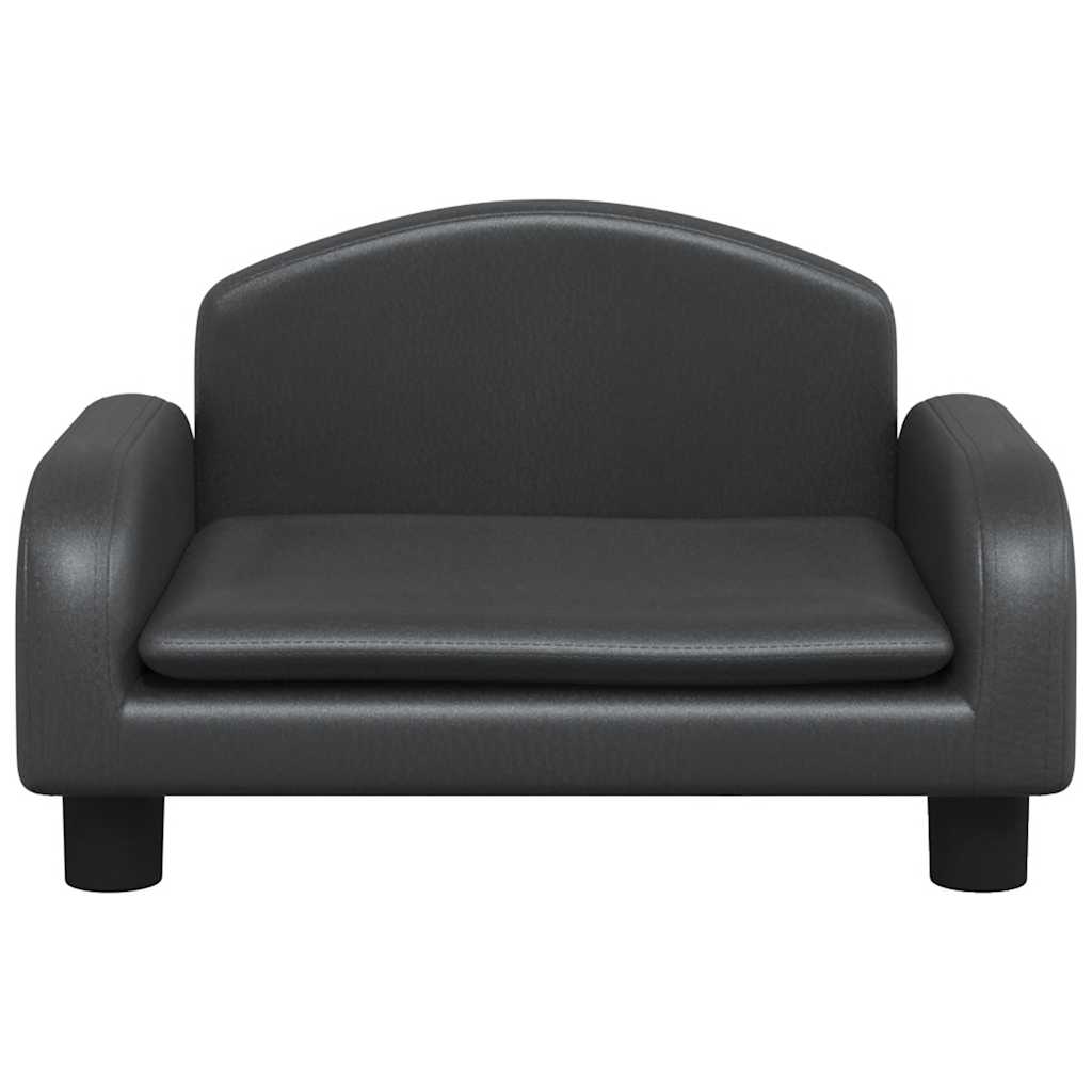 vidaXL Hondenmand 50x40x30 cm kunstleer zwart afbeelding