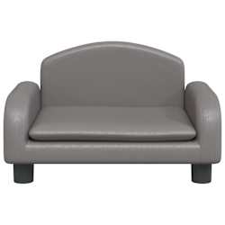 vidaXL Lit pour chien gris 50x40x30 cm similicuir
