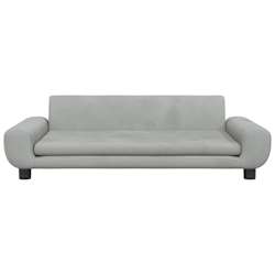 vidaXL Lit pour chien gris clair 100x54x33 cm velours
