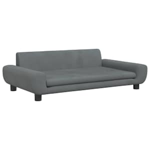 vidaXL koeravoodi, tumehall, 100x54x33 cm, samet
