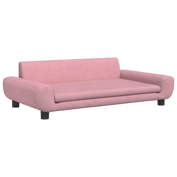 vidaXL koeravoodi, roosa, 100 x 54 x 33 cm, samet
