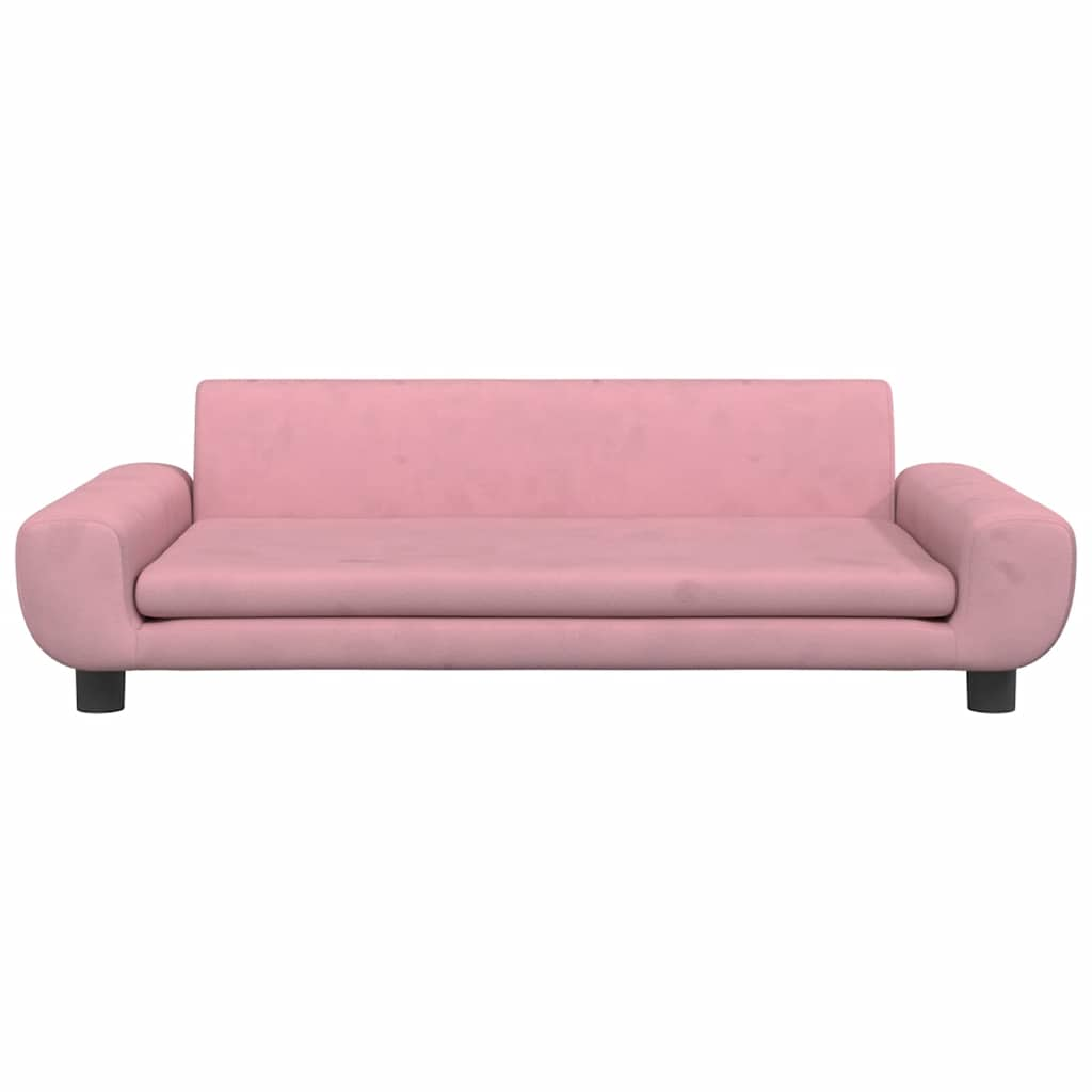 vidaXL Cama para cães 100x54x33 cm veludo rosa