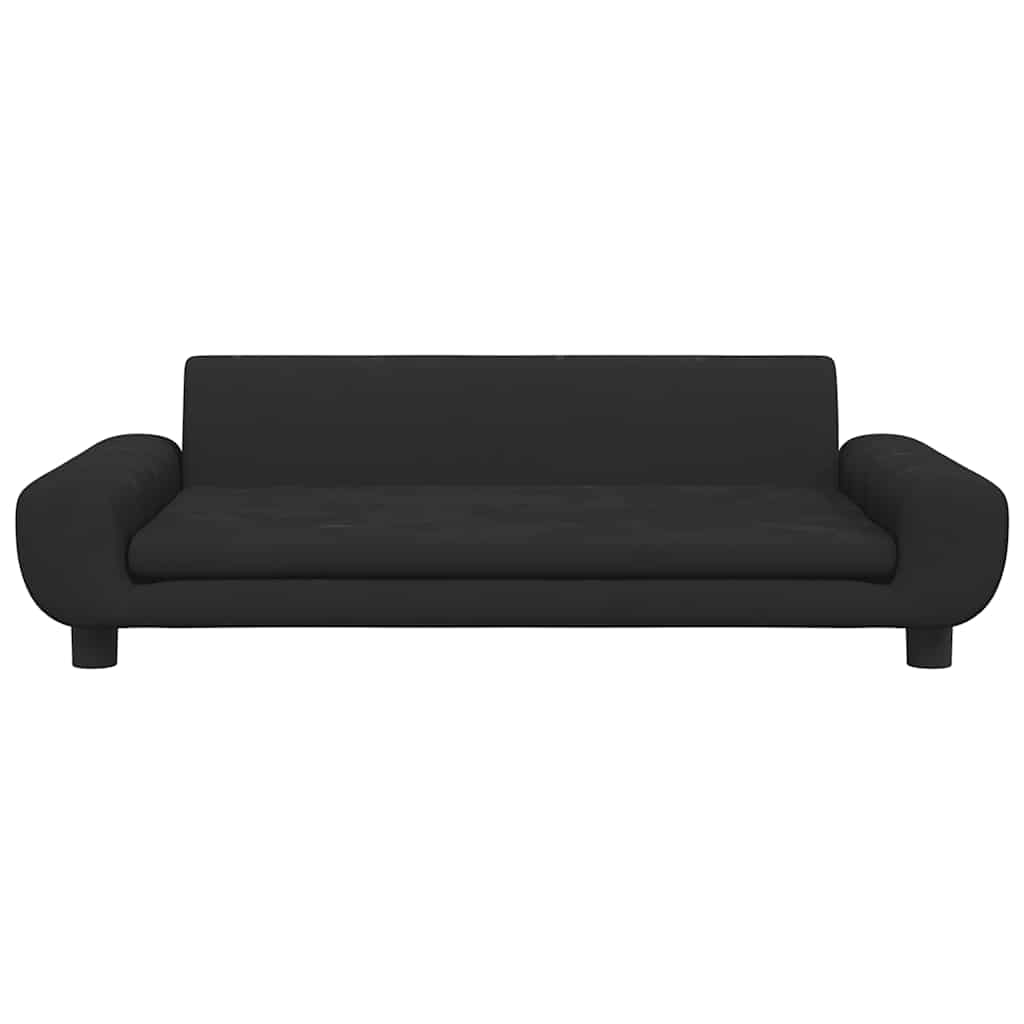 vidaXL Hondenmand 100x54x33 cm fluweel zwart afbeelding