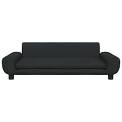 vidaXL Cama para perros de terciopelo negra 100x54x33 cm