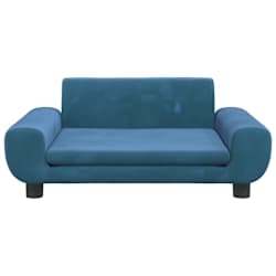 vidaXL Lit pour chien bleu 70x45x33 cm velours