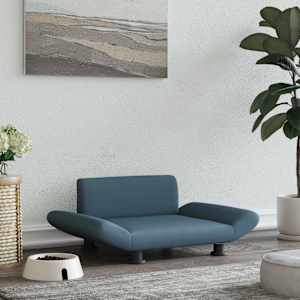 Pasja postelja temno siva 70x45x28 cm blago