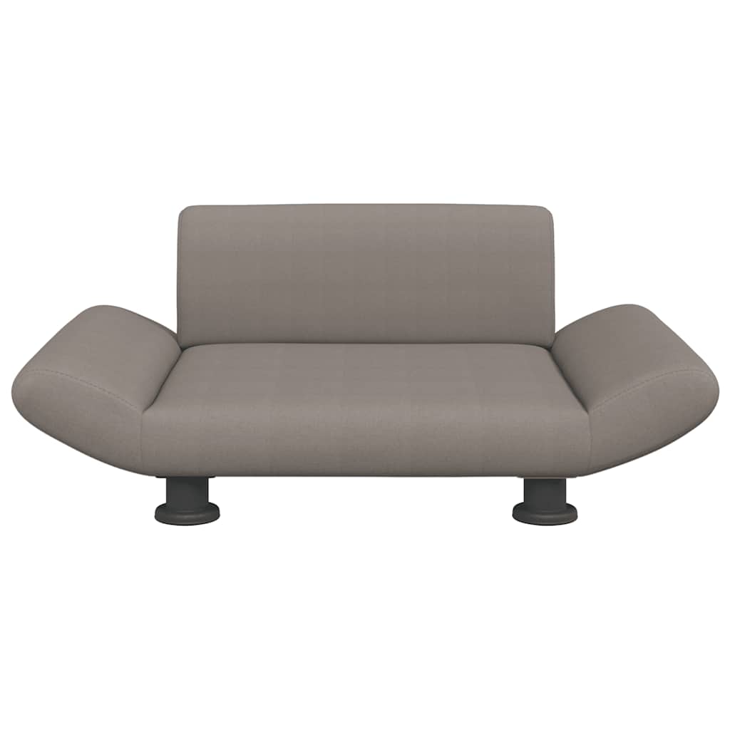 vidaXL Hondenmand 70x45x28 cm stof taupe afbeelding