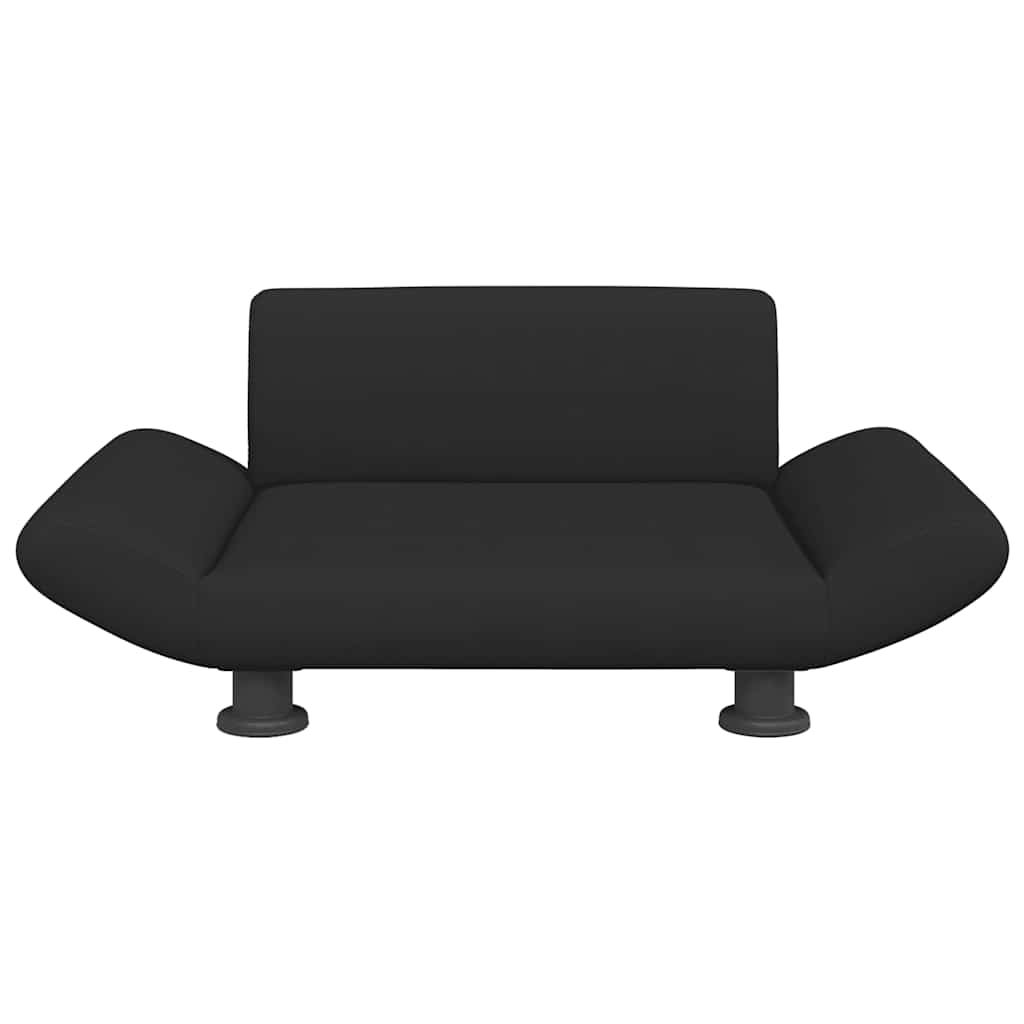 vidaXL Hondenmand 70x45x28 cm stof zwart afbeelding