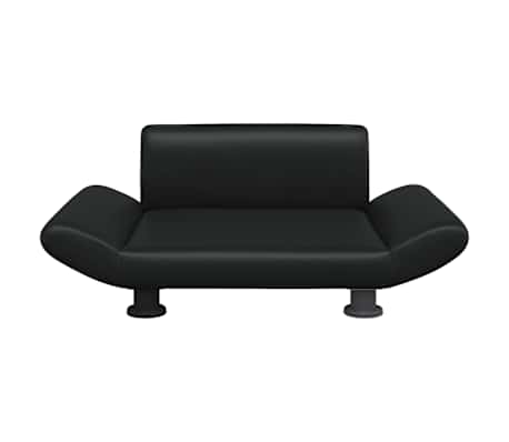 vidaXL Lettino per Cani Nero 70x45x28 cm in Similpelle