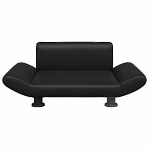 vidaXL Lettino per Cani Nero 70x45x28 cm in Similpelle