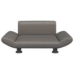 vidaXL Lit pour chien gris 70x45x28 cm similicuir