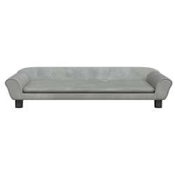 vidaXL Posteľ pre psa bledosiv&aacute; 100x50x21 cm zamat