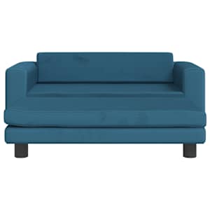 vida Pelíšek pro psa s prodlužovacím dílem modrý 100x50x30 cm samet - obrázek 3