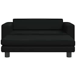 vidaXL Lit pour chien avec extension noir 100x50x30 cm similicuir