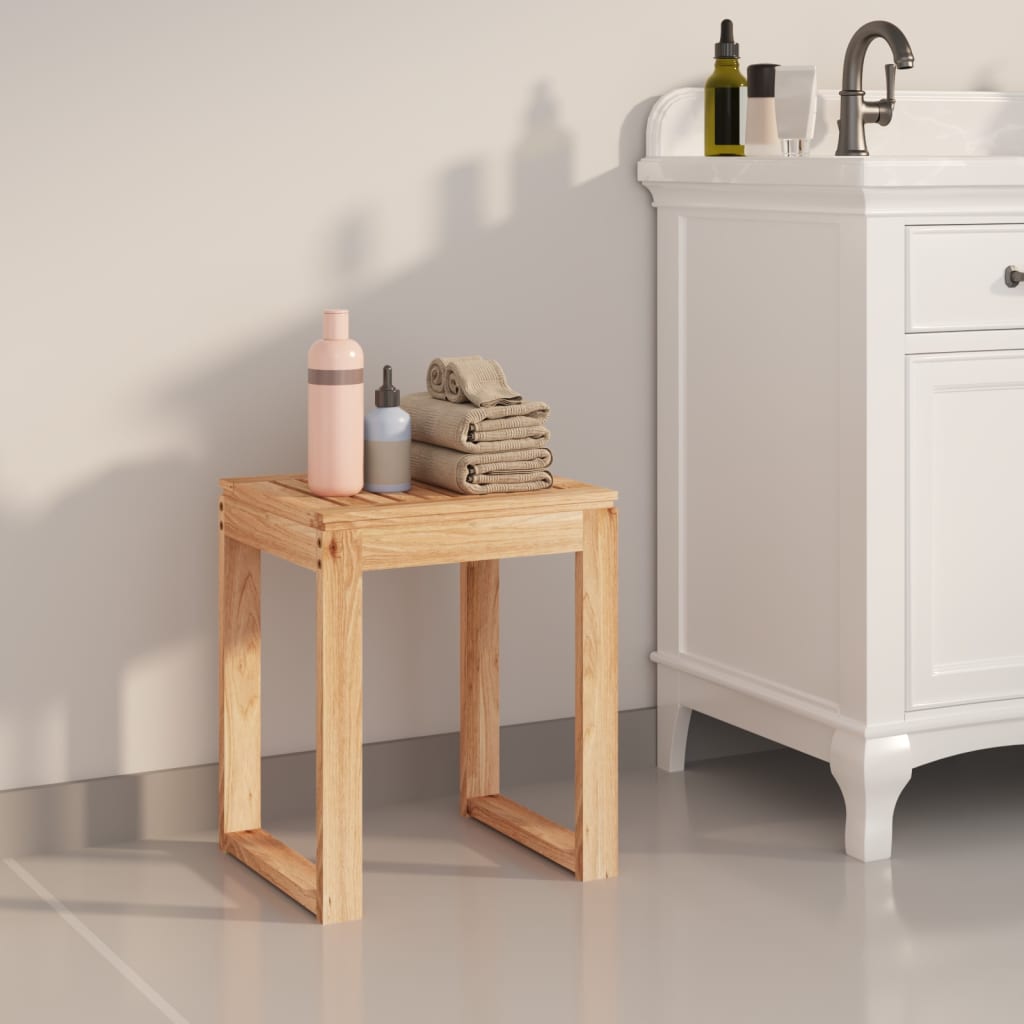 Petrashop  Koupelnová stolička 40 x 30 x 46 cm masivní ořechové dřevo