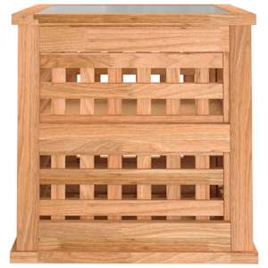 Noční stolky 2 ks 34 x 34 x 34 cm masivní ořechové dřevo - obrázek 7