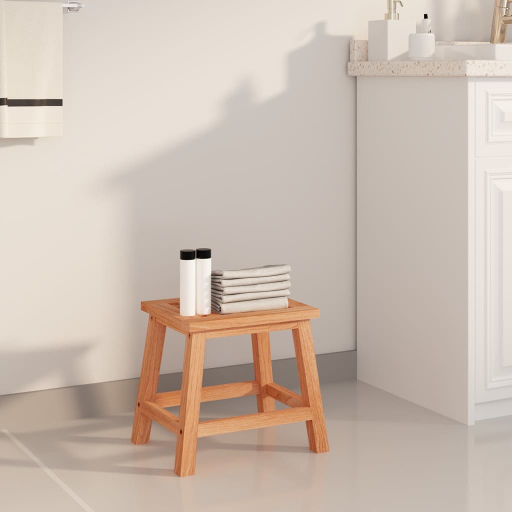 vida XL Tritthocker 29x 22,5x 25,5 cm Massivholz Nussbaum