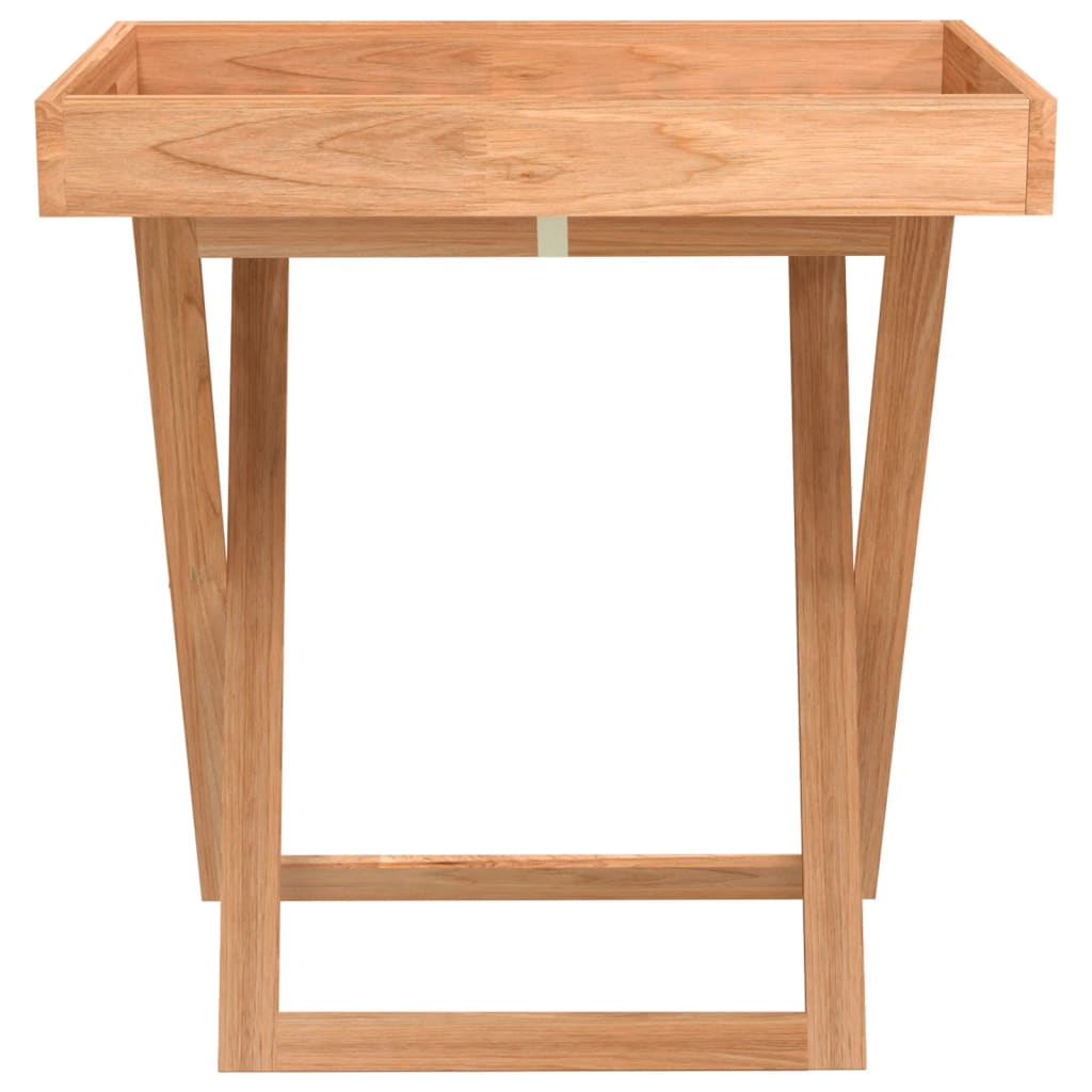 Tömör diófa összecsukható tálcás asztal 52 x 36 x 56,5 cm 
