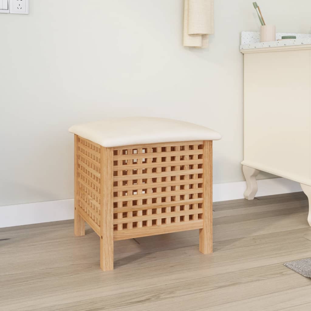 Petrashop  Koupelnová stolička 48 x 47,5 x 52 cm masivní ořechové dřevo