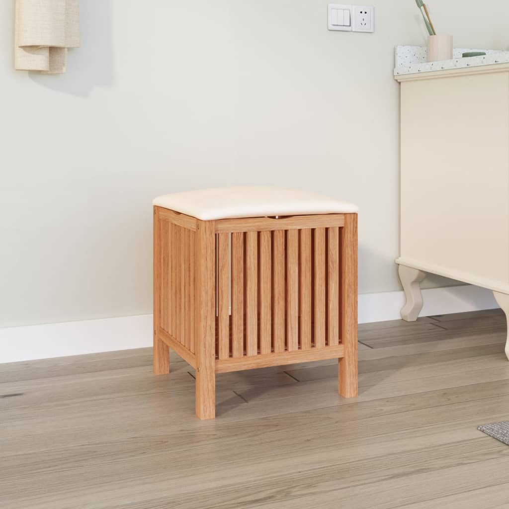Petrashop  Koupelnová stolička 40,5 x 40 x 52 cm masivní ořechové dřevo